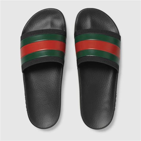 gucci sliders mens black|black Gucci slides women's.